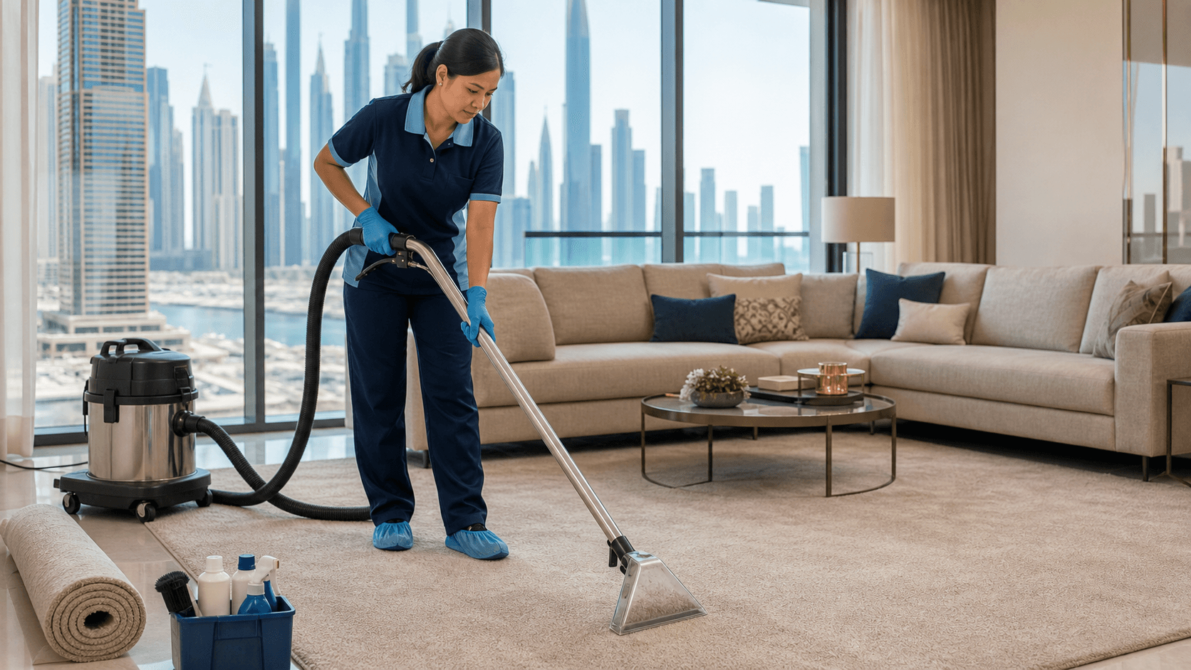 Carpet Cleaning Dubai Cost Guide 2026 - Dubai carpet cleaning: AED 99–250 small jobs, AED 250–600+ apartments, AED 600–1,500+ villas. Compare Dubai Pros by scope, method and inclusions — free.