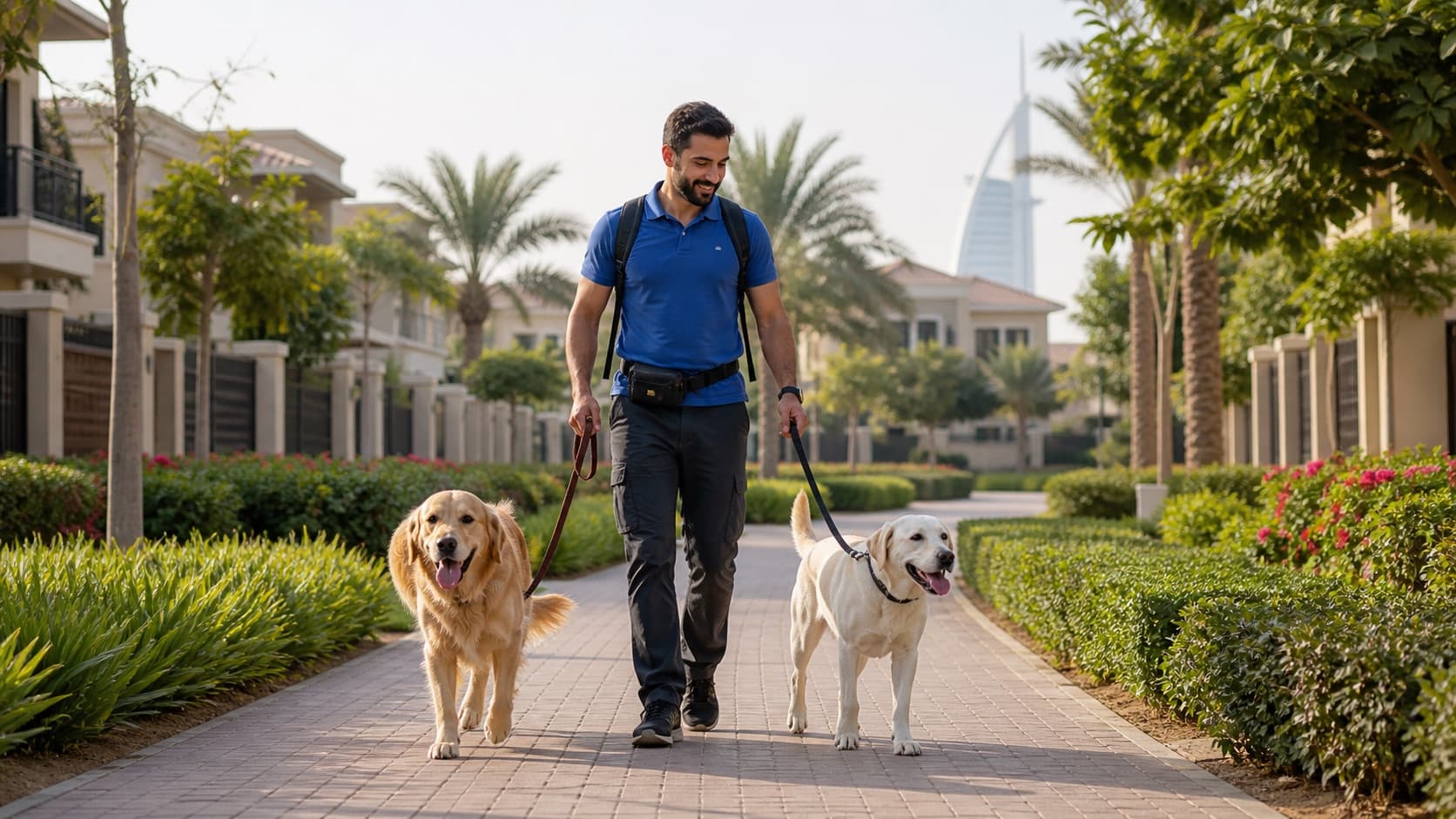 Professional Dog Walking in Dubai