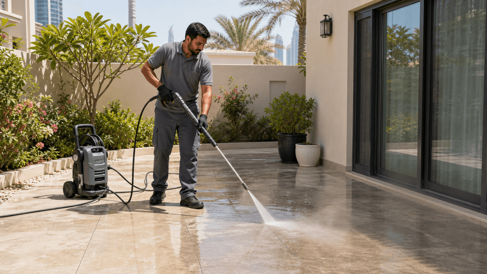 Outdoor Pressure Washing Services in Dubai